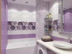 Фиолетовый дизайн ванны