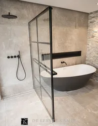 How to combine a shower and a bathtub photo