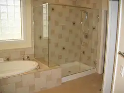 How to combine a shower and a bathtub photo