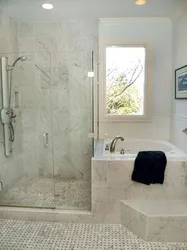 How to combine a shower and a bathtub photo