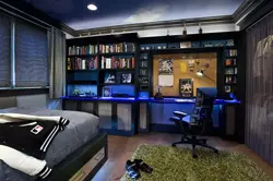 Interior of a small bedroom for a boy