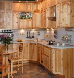 Wooden furniture kitchen photo