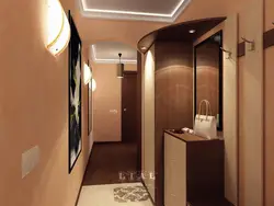 Corridor design in a panel house apartment photo