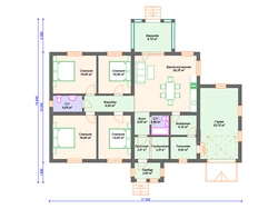 One-story house with four bedrooms photo
