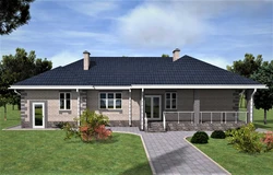 One-story house with four bedrooms photo