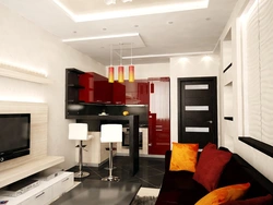 Kitchen studio photo design 16 sq.m.