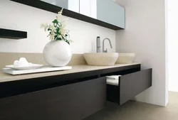 Ванна Бөлмесінің Түнгі Үстелінің Дизайнының Фотосы