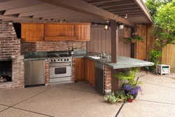 Summer kitchen terrace design