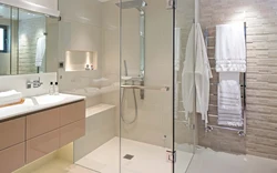 Bathroom design bathtub and cabin