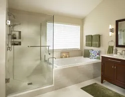 Bathroom design bathtub and cabin