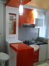 Kitchen interior design small wall