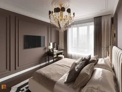 Design of a bedroom 15 sq m in a modern style