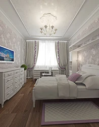 Design of a bedroom 15 sq m in a modern style