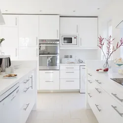 Light appliances in the kitchen interior photo