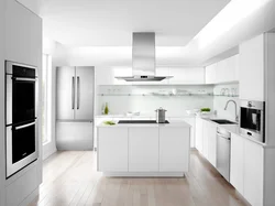 Light appliances in the kitchen interior photo