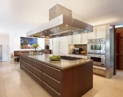 Kitchen dining room design with island