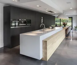 Kitchen dining room design with island
