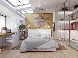 Bedroom Design With Dressing Room Behind The Bed