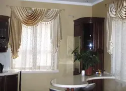 Шторы кухни 2 окна фото