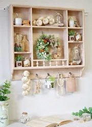 Wooden Shelves For The Kitchen Photo