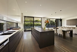 Single island kitchen design