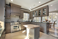 Single island kitchen design