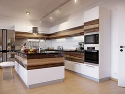 Single island kitchen design