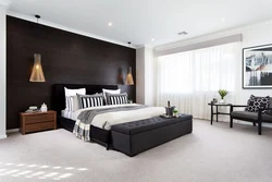 Dark floor bedroom photo