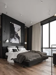 Dark floor bedroom photo
