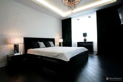 Dark floor bedroom photo