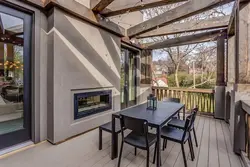 Houses with a terrace from the kitchen photo
