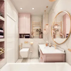 Bathroom design 3 7 sq m with toilet