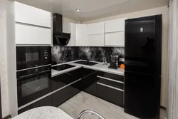 Small black kitchens photo