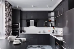 Small black kitchens photo