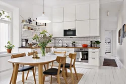 Modern scandinavian kitchen interior