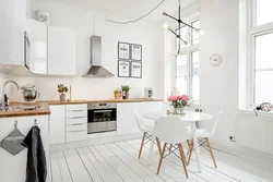 Modern scandinavian kitchen interior