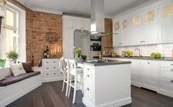 Modern scandinavian kitchen interior