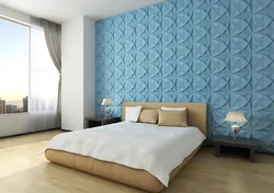 Дызайн спальні 3d панэлі