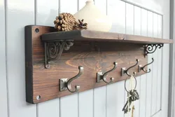 Ağacdan hazırlanmış koridor fotoşəkili üçün DIY taxta asılqan