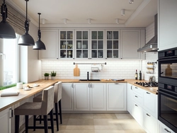 Scandinavian apartment design kitchen