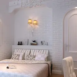 Bedroom design with bricks