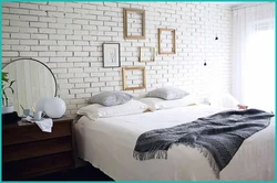 Bedroom design with bricks