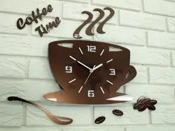 Wall clock for the kitchen in the interior