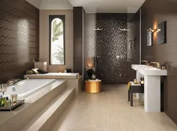 Böyük plitələr ilə hamam dizaynı