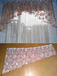 Sew curtains for the kitchen with your own hands photo