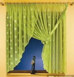 Sew curtains for the kitchen with your own hands photo