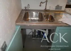 Кухня фото монтаж мойки