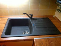 Kitchen photo installation of sink