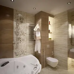 How to combine a bathroom with a bathtub design