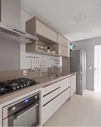 Straight light kitchen photo